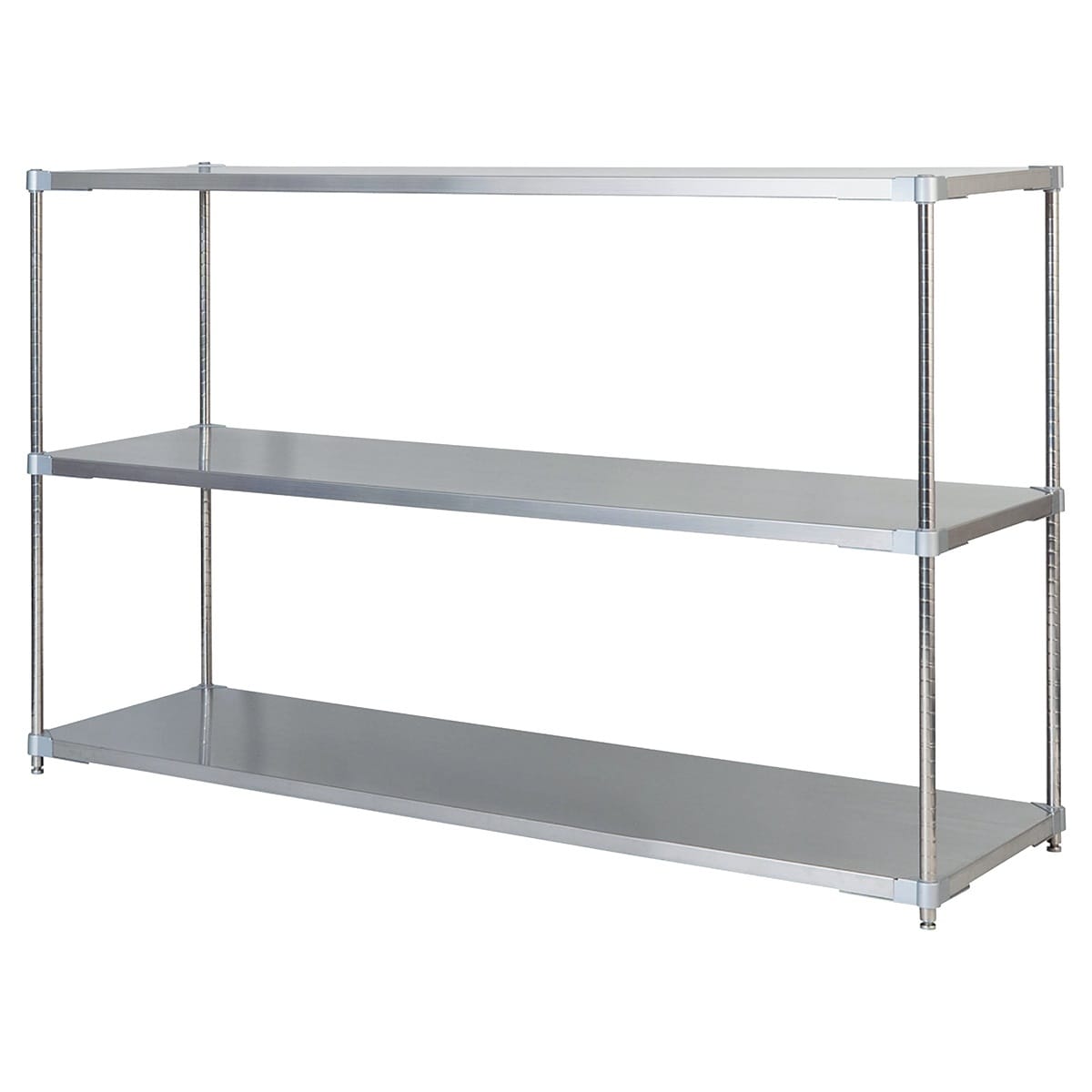 ステンレスシェルフラック 幅182.3cm〔ストエキオリジナル〕 2段(高さ