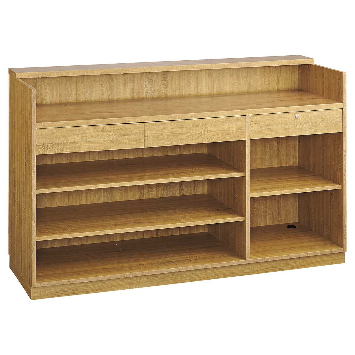 レジカウンター 小天板タイプ 幅180cm ラスティック柄〔ストエキ