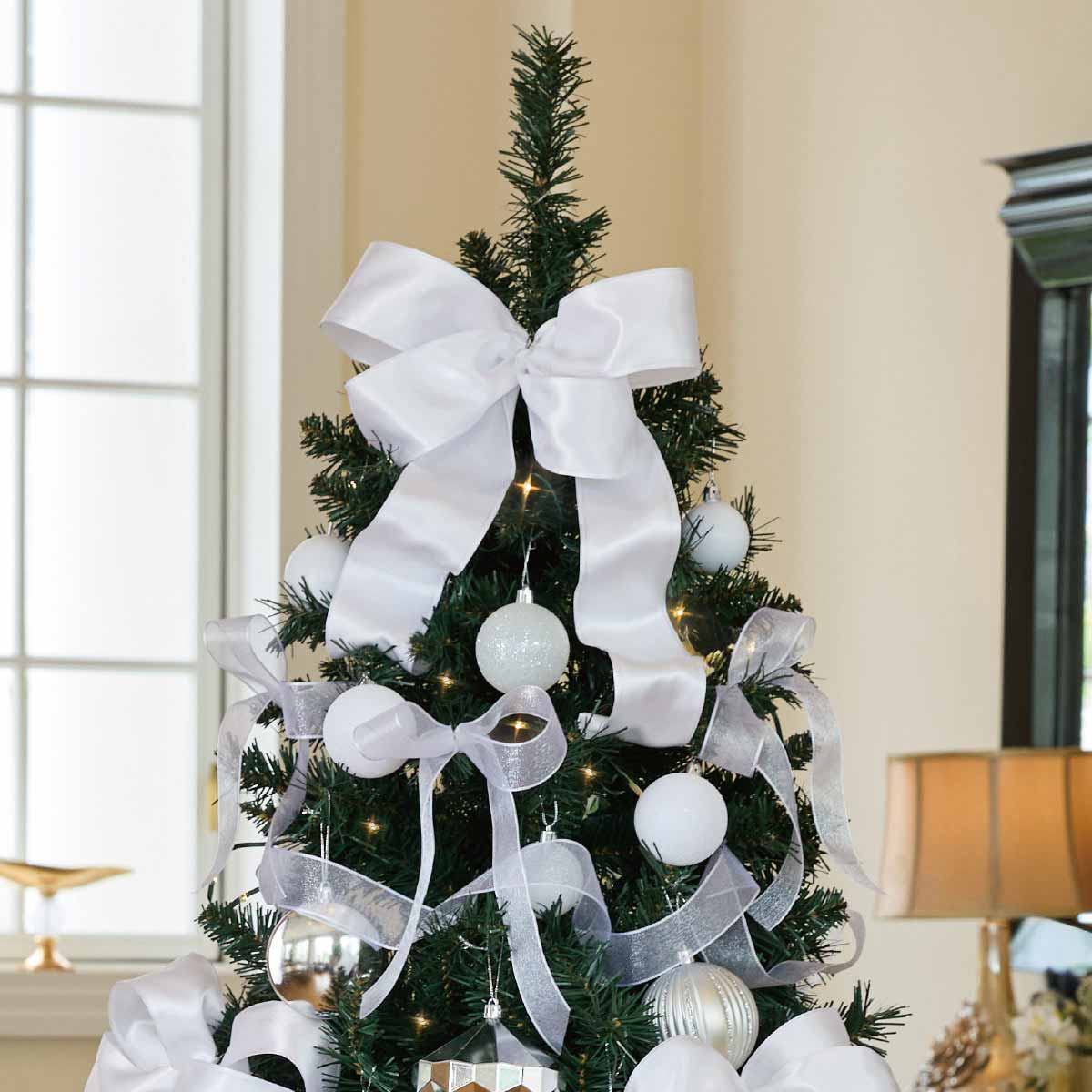 ウッドポットクリスマスツリーセット ホワイト［ストエキオリジナル