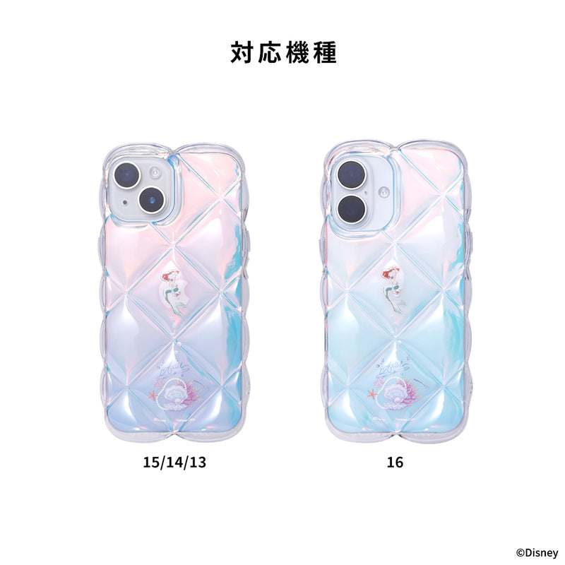 iPhone16/15/14/13専用]ディズニーキャラクター クリアキルティング