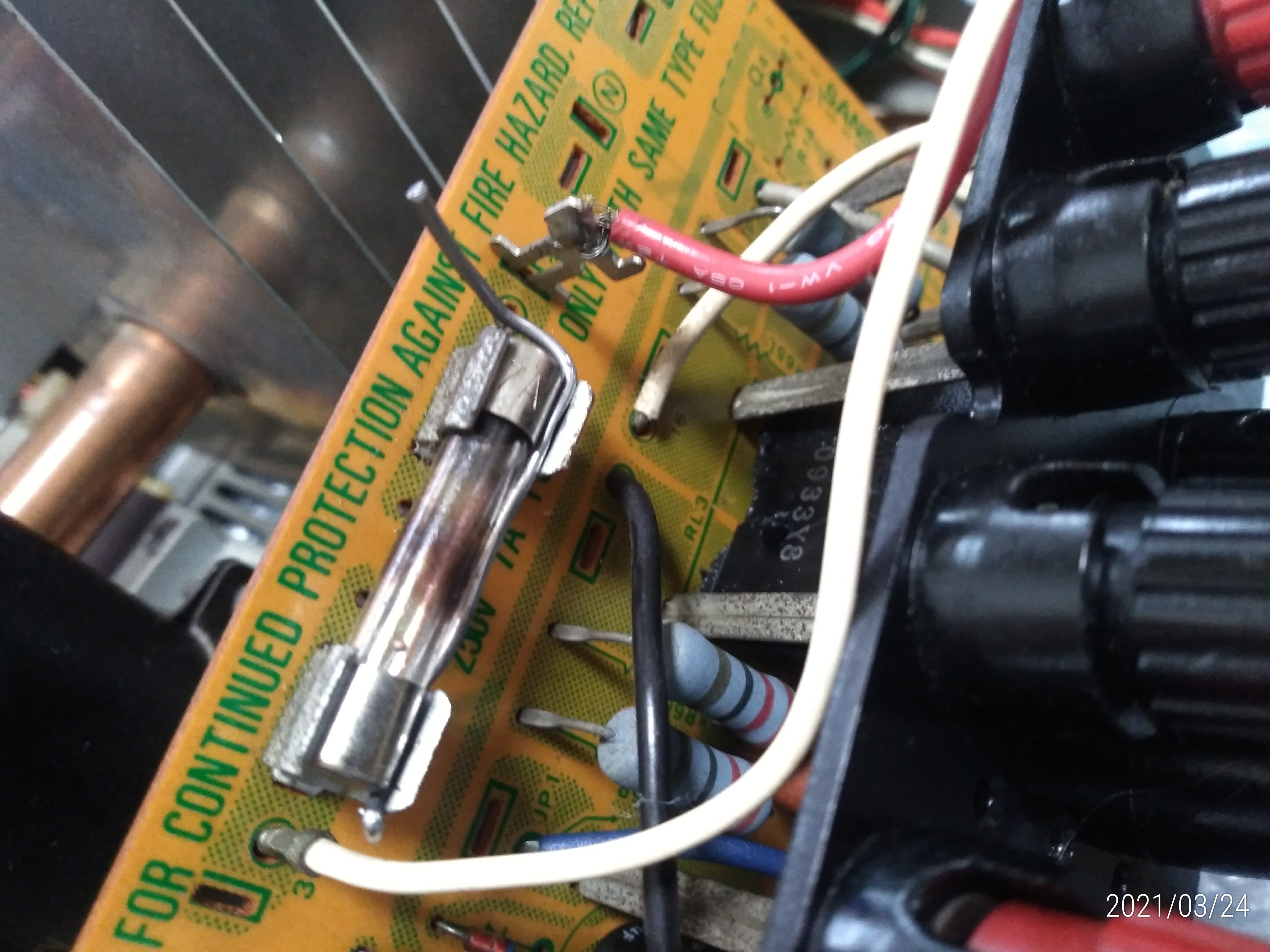 SANSUI プリメインアンプ AU-D607GEXTRA の修理（その2）