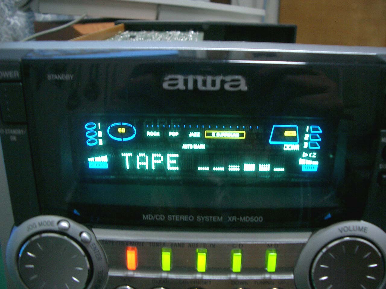 AIWA MD/CDステレオコンポ XR-MD500の修理
