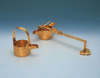 鈴木法衣店 / 【レンタル品】錫製松竹梅彫入長柄銚子提子