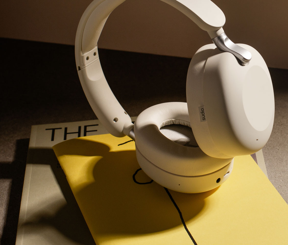 Sudio K2 Pro White | The Next-Gen Hybrid ANC Headphones