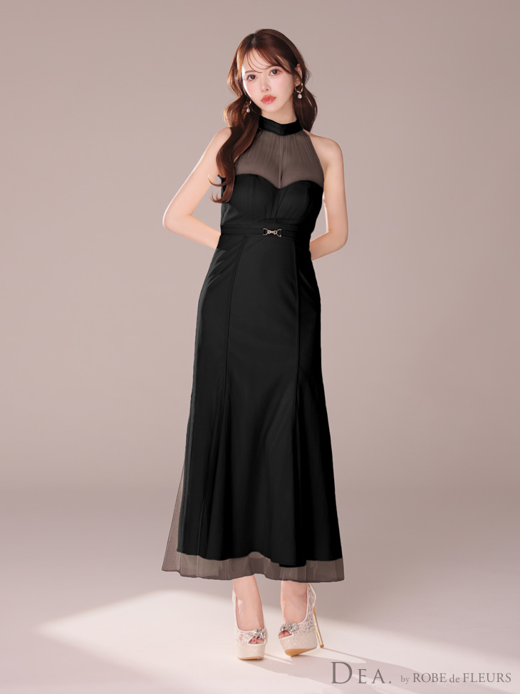 XS-Lサイズあり【DEA./ディア】シースルー/ ホルターネック/ チュール