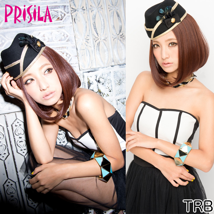 ウィッグ 【プリシラ/PRISILA】 オールウィッグ☆ ワンレンボブ☆ 耐熱