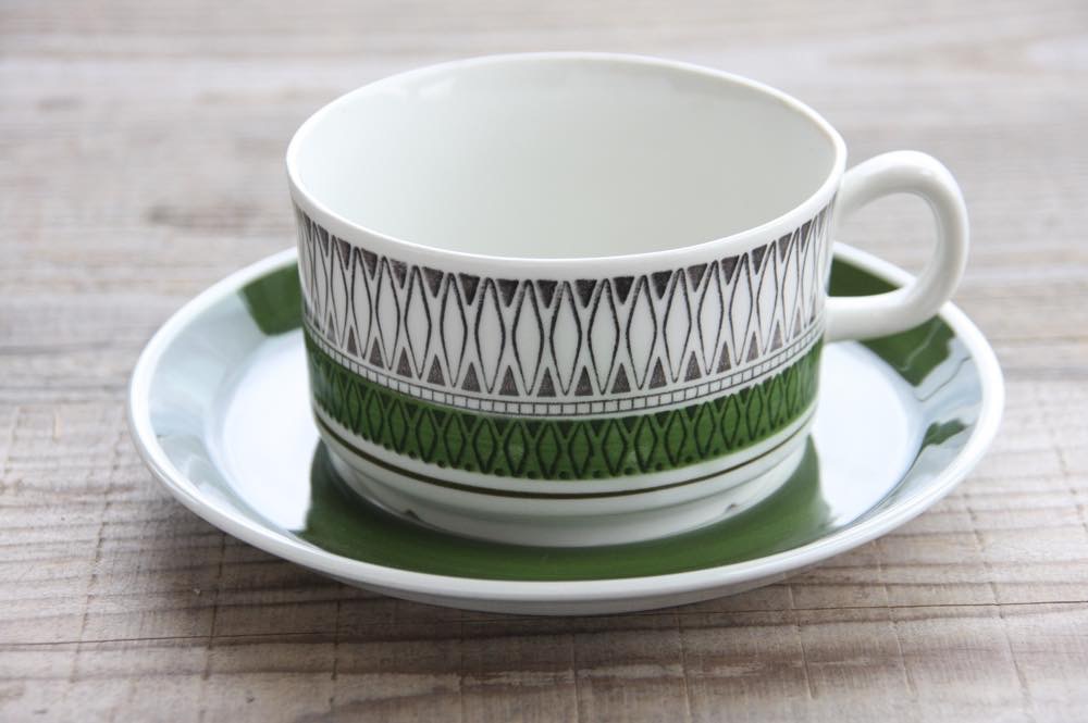 Upsala Ekeby ウプサラ GEFLEゲフレSmyrna ティーカップ＆ソーサー