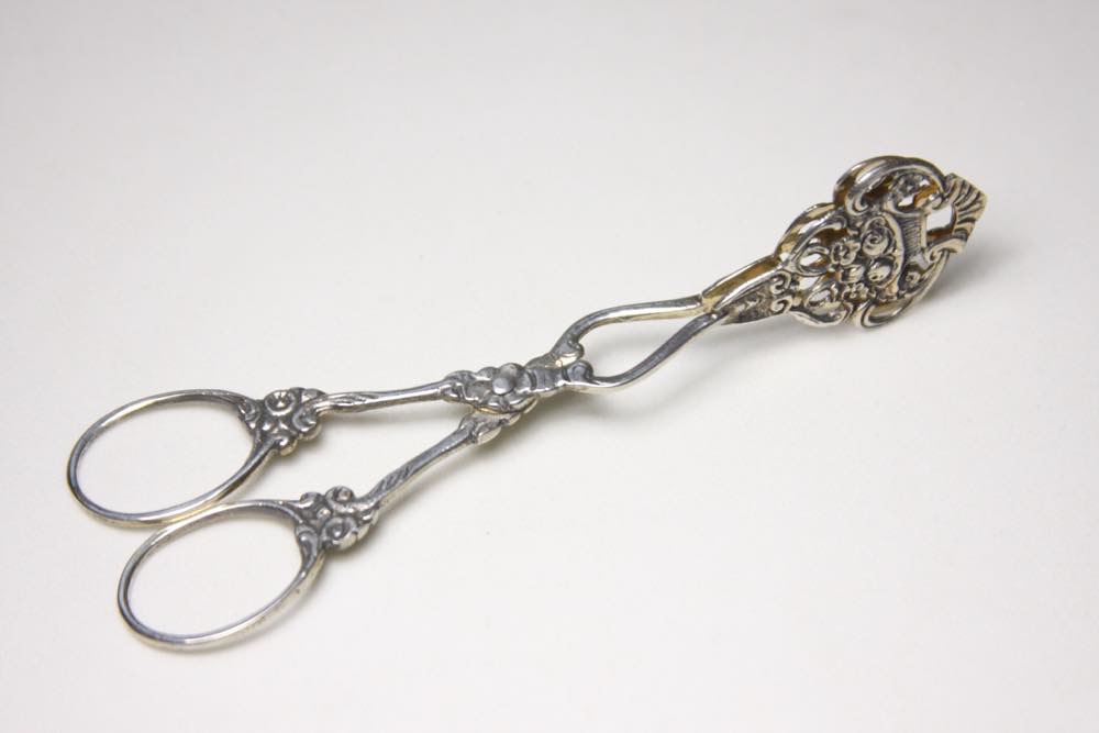 ビンテージ北欧雑貨/スウェーデン製/シルバー（純銀）/シュガートング