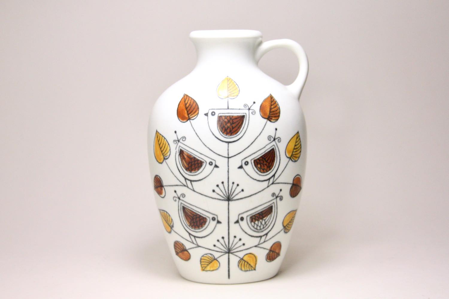 北欧アンティーク/RORSTRAND/ロールストランド /Flykt/小鳥/花瓶