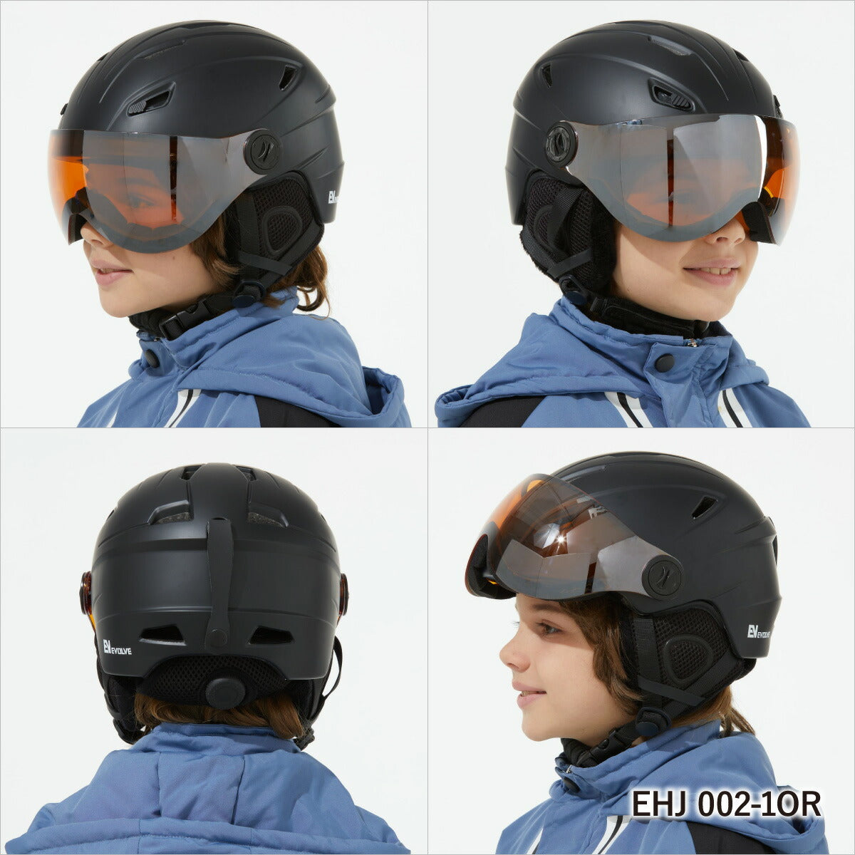 キッズ ジュニア バイザー付き ヘルメット スキー スノーボード スノボ