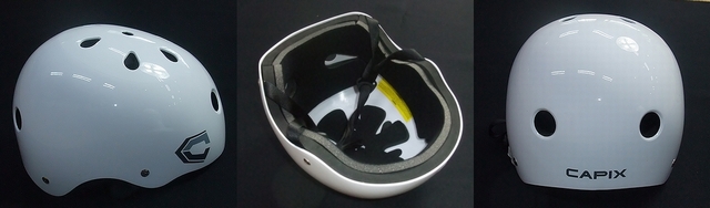 CAPIX】キャピックス【ヘルメット】 ホワイトグロス【OPENER】 SUNSET
