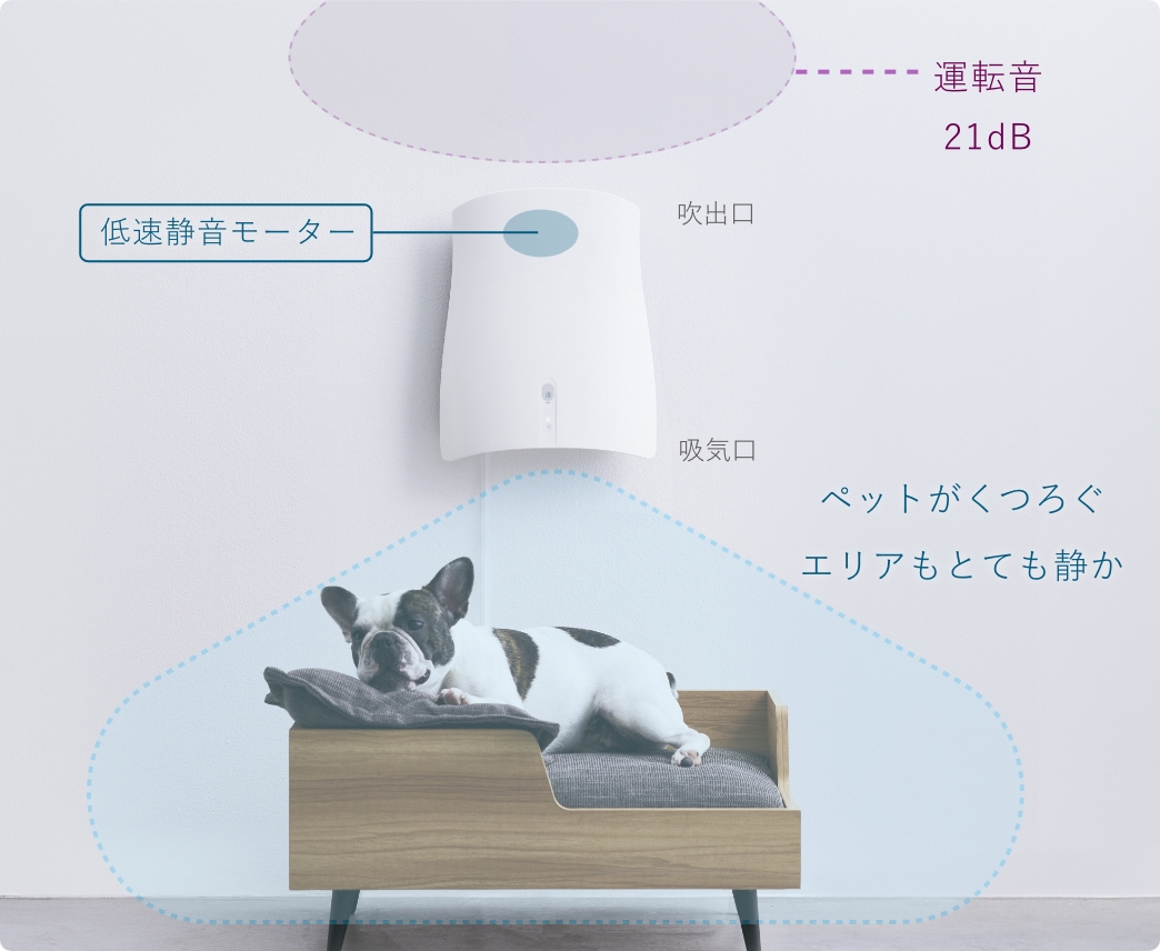 サンスター公式｜ペットのトイレ臭に着目した除菌脱臭機 QAIS-air- 04A1J