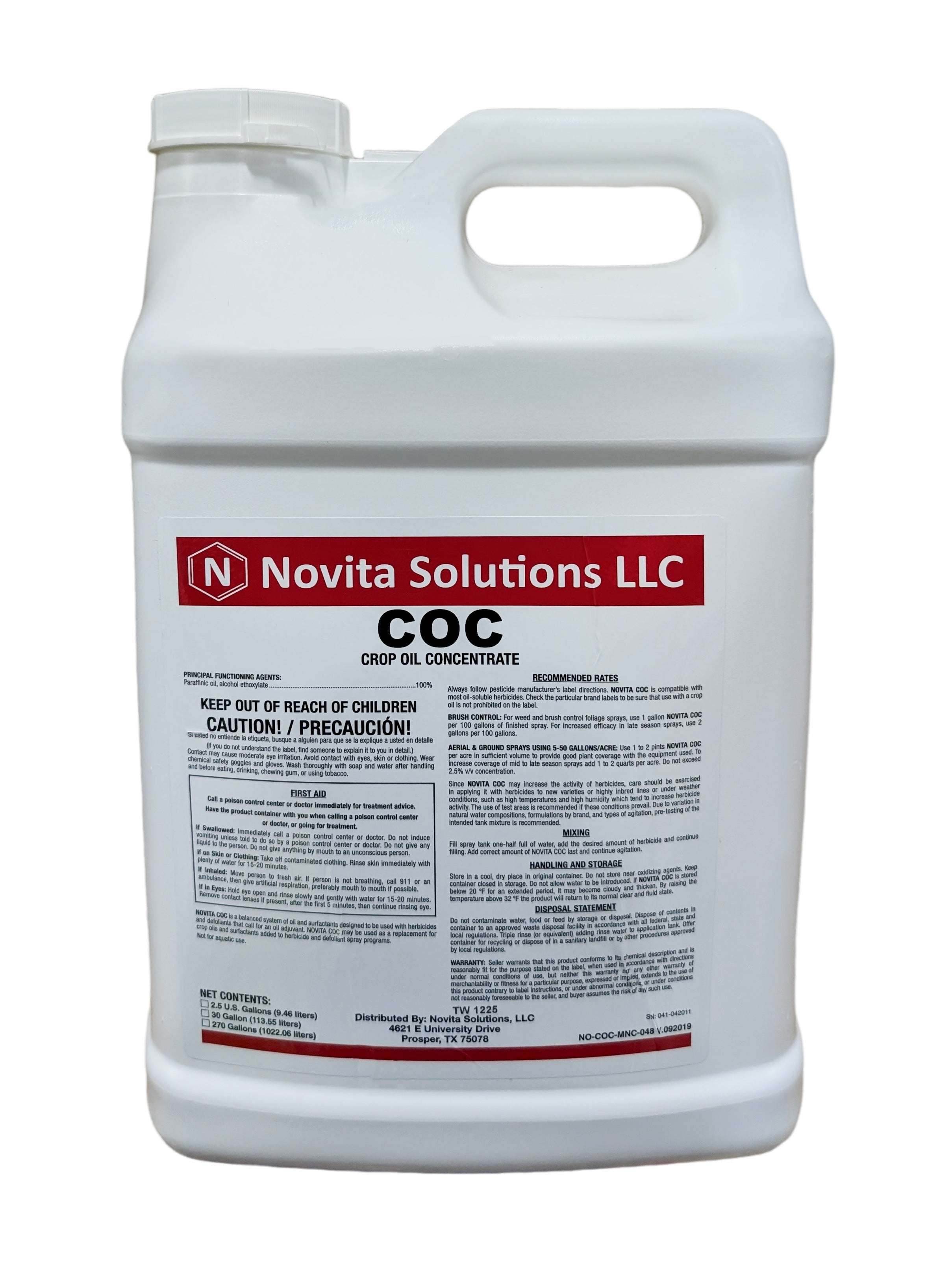 Crop Oil Concentrate – COC Surfactant for Herbicide Efficiency 2.5 gal