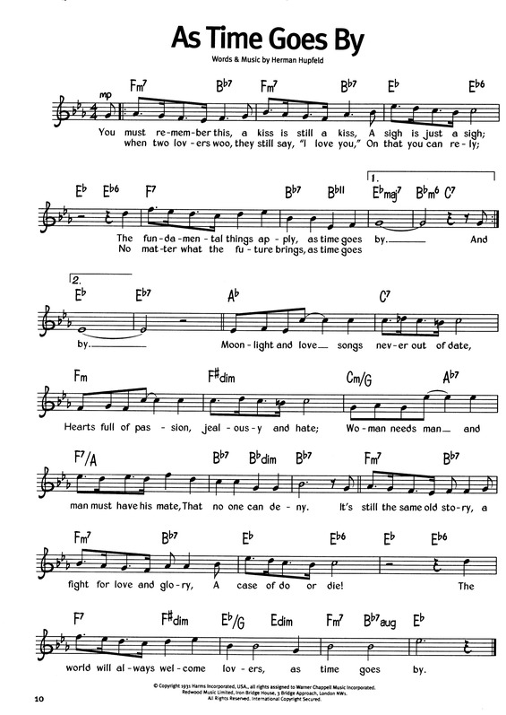 Super Partituras - As Time Goes By v.9 (The Real Book Of Blues