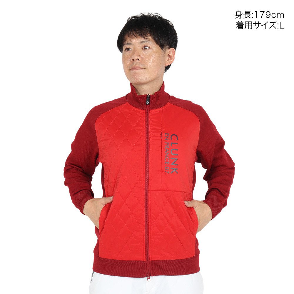 クランク（CLUNK）（メンズ）ゴルフウェア アウター 吸湿発熱 コンビ