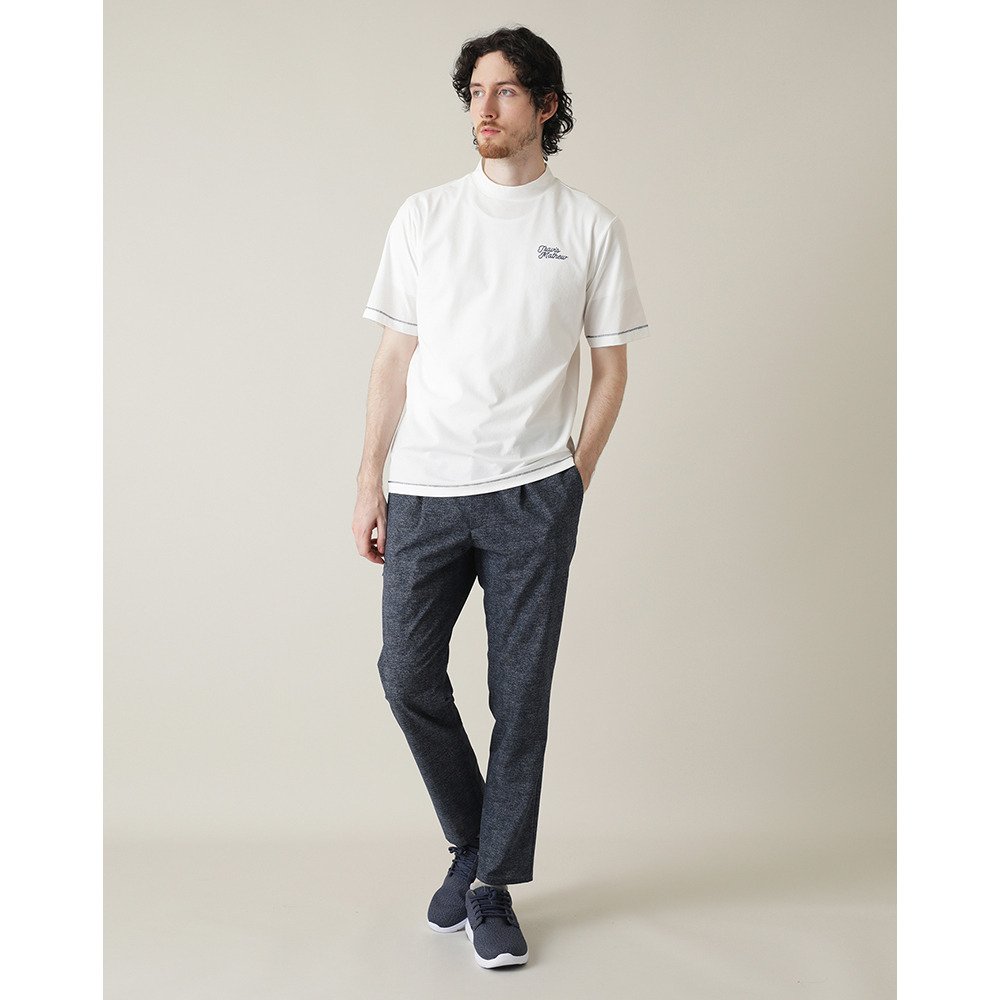 新品 キャロウェイ トラヴィスマシュー モック 胸ライン ネイビー XL