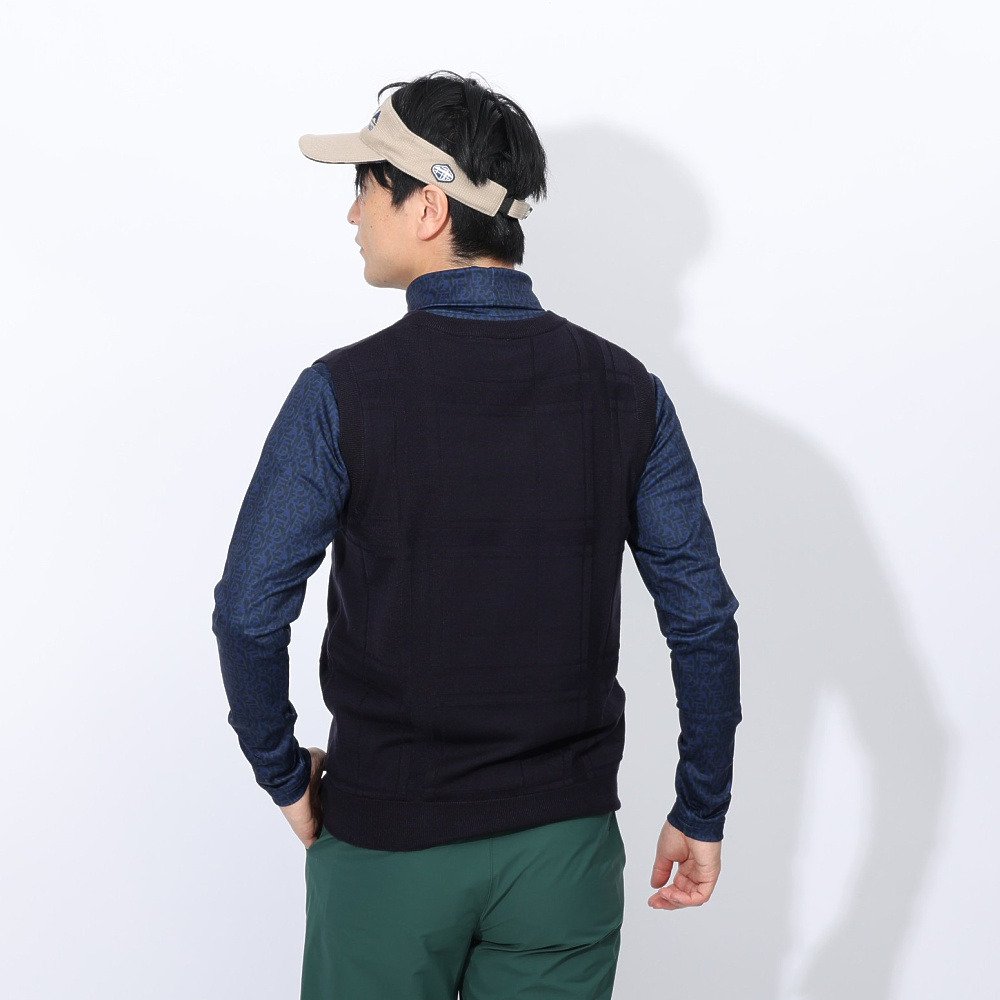 フィドラ（FIDRA）（メンズ）ゴルフウェア 軽量 Vネックベスト