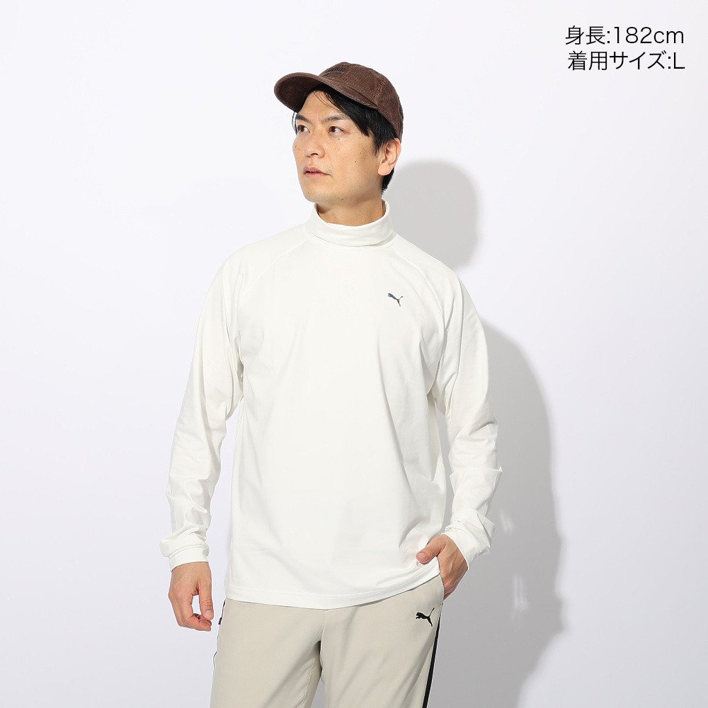 プーマ（PUMA）（メンズ）ゴルフウェア 裏起毛 バックプリント 長袖
