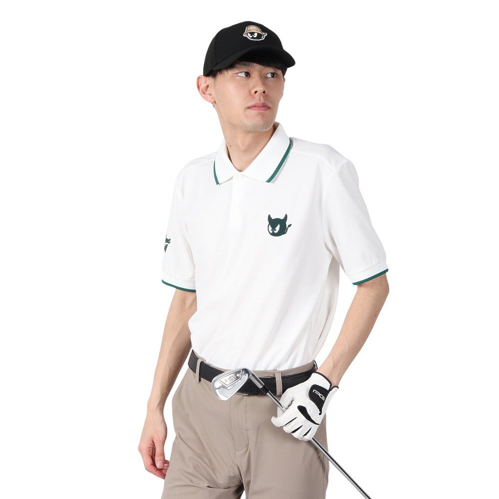 ワック（WAAC）（メンズ）ゴルフウェア クラシック 半袖ピケポロシャツ