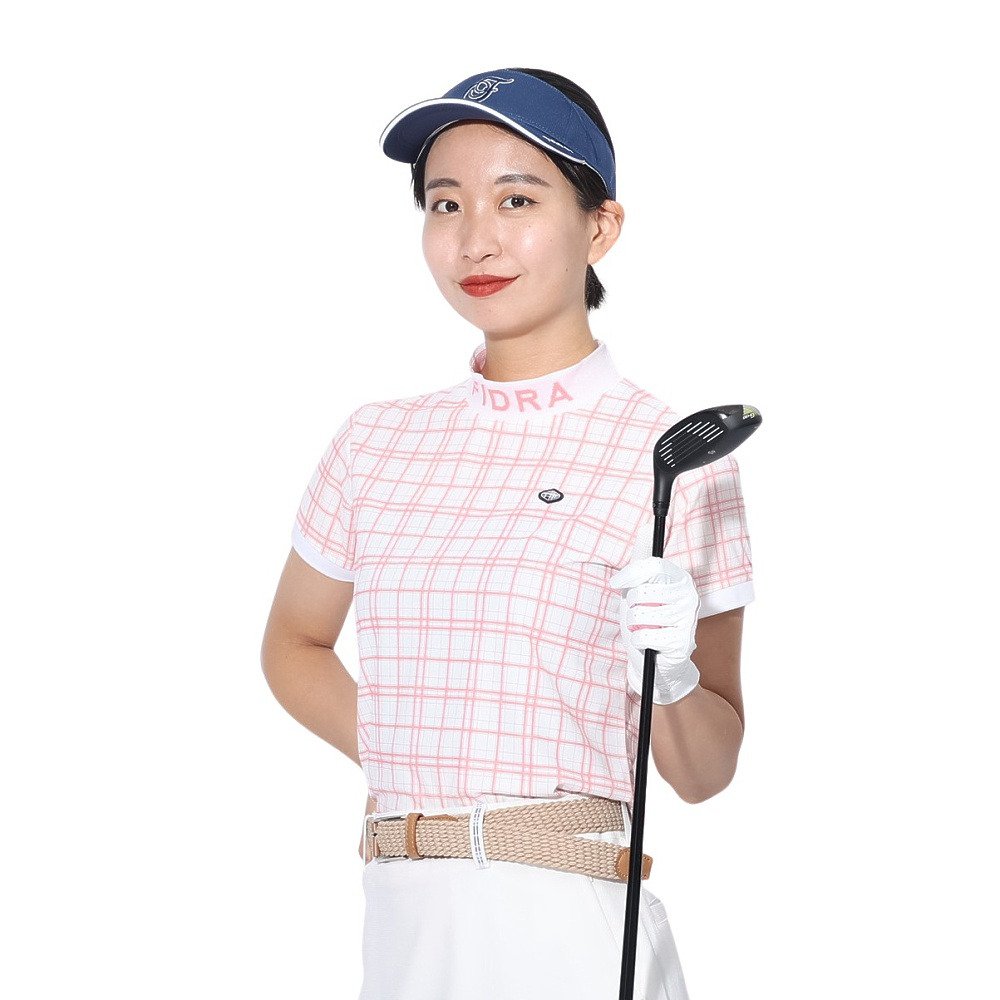 ゴルフウェア ハイネックシャツ ピンク | ゴルフ用品はヴィクトリアゴルフ