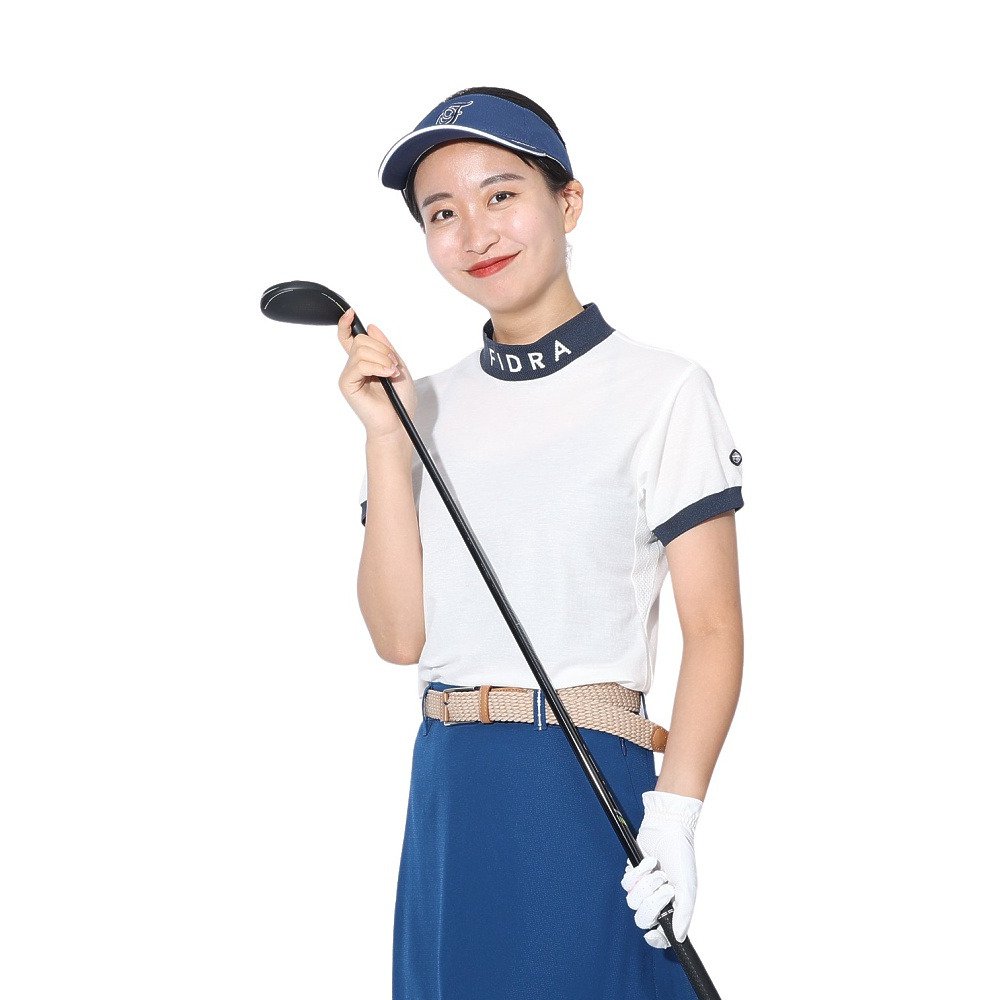 フィドラ（FIDRA）（レディース）ゴルフウェア 半袖 モックネック