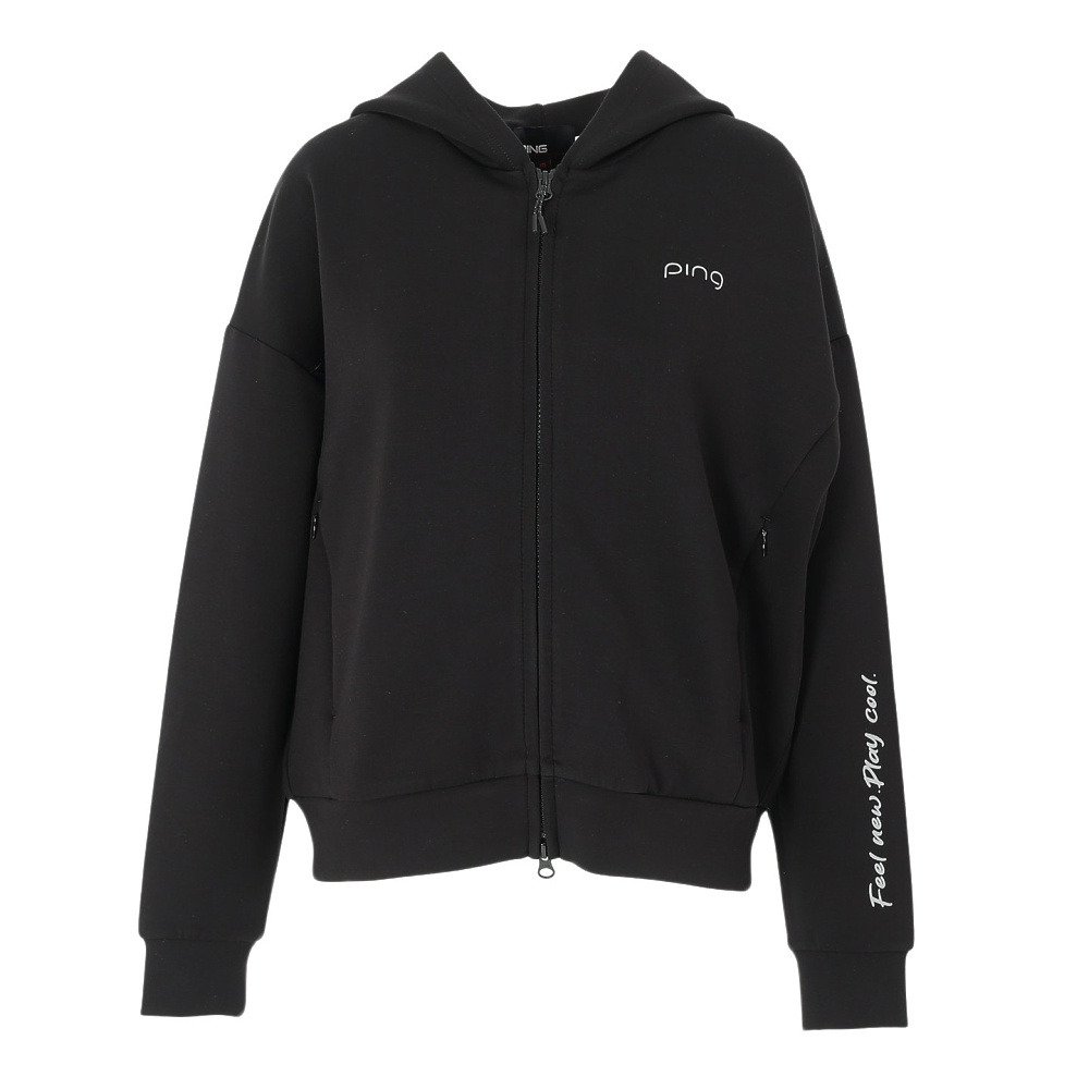 ピン（PING）（レディース）ゴルフウェア パーカー ダンボールニット