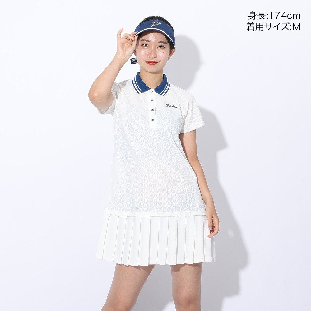 フィドラ（FIDRA）（レディース）ゴルフウェア 半袖 ポロワンピース