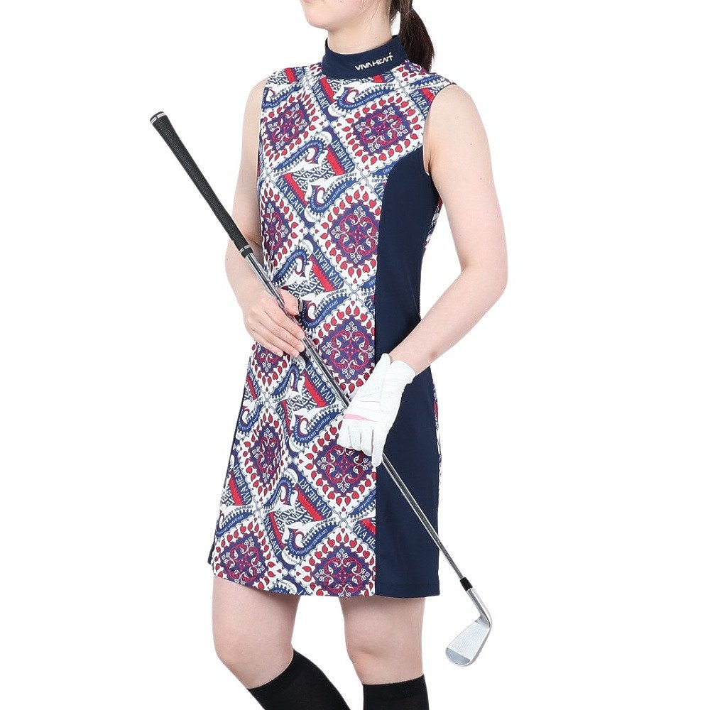 ビバハート（VIVA HEART）（レディース）ゴルフウェア 接触冷感 吸水速