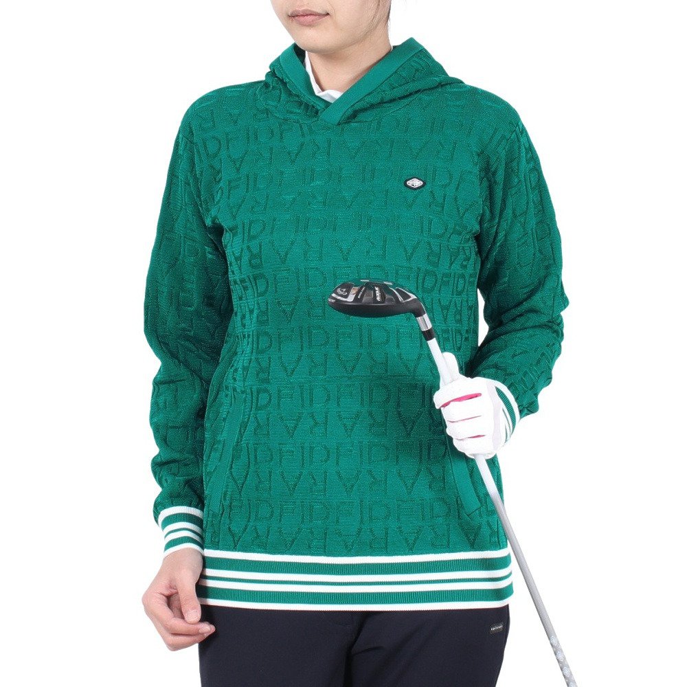 フィドラ（FIDRA）（レディース）ゴルフウェア 長袖パーカー ニット