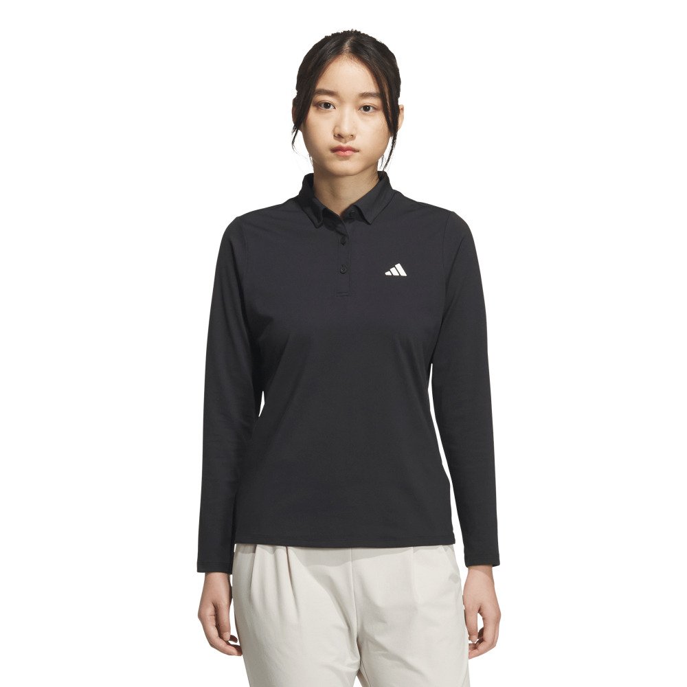 アディダス（adidas）（レディース）ゴルフウェア 長袖ポロシャツ