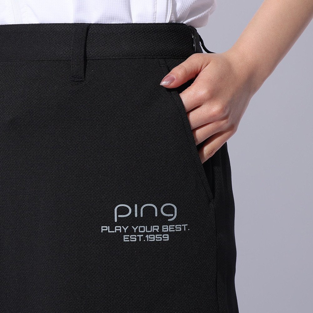 ピン（PING）（レディース）ゴルフウェア 速乾 ジャカードストレッチ