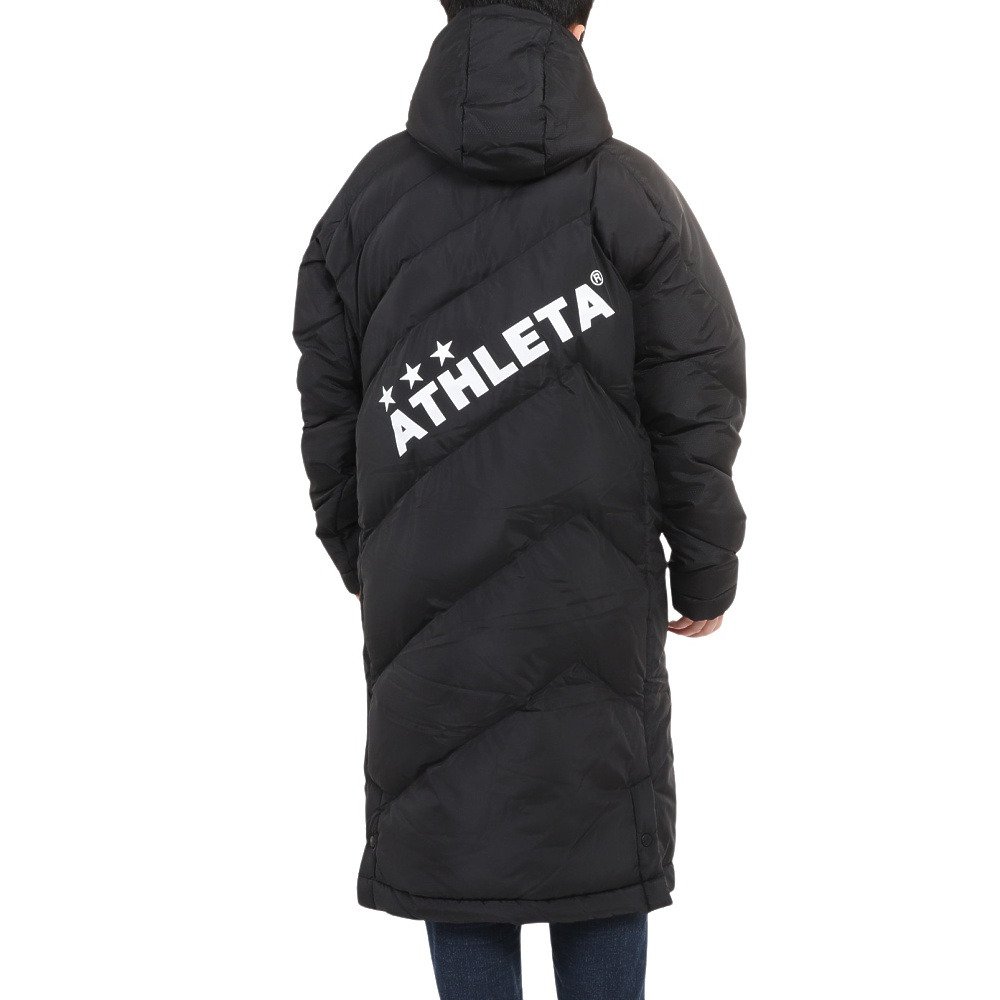8800円→8500円へ ATHLETA ベンチコート ブラック S アスレタ