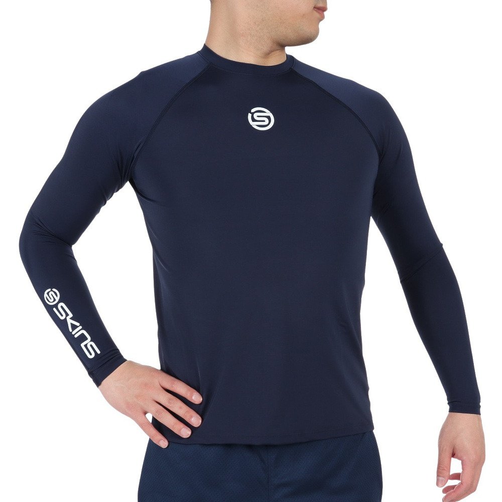 スキンズ（SKINS）（メンズ）長袖Tシャツ 着圧 コンプレッションウエア