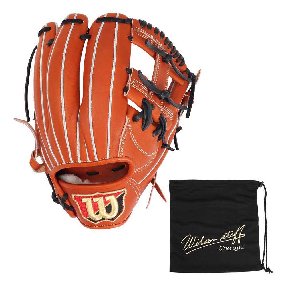 ウィルソンスタッフ デュアル 硬式内野手用 DS オレンジタン×キャメル