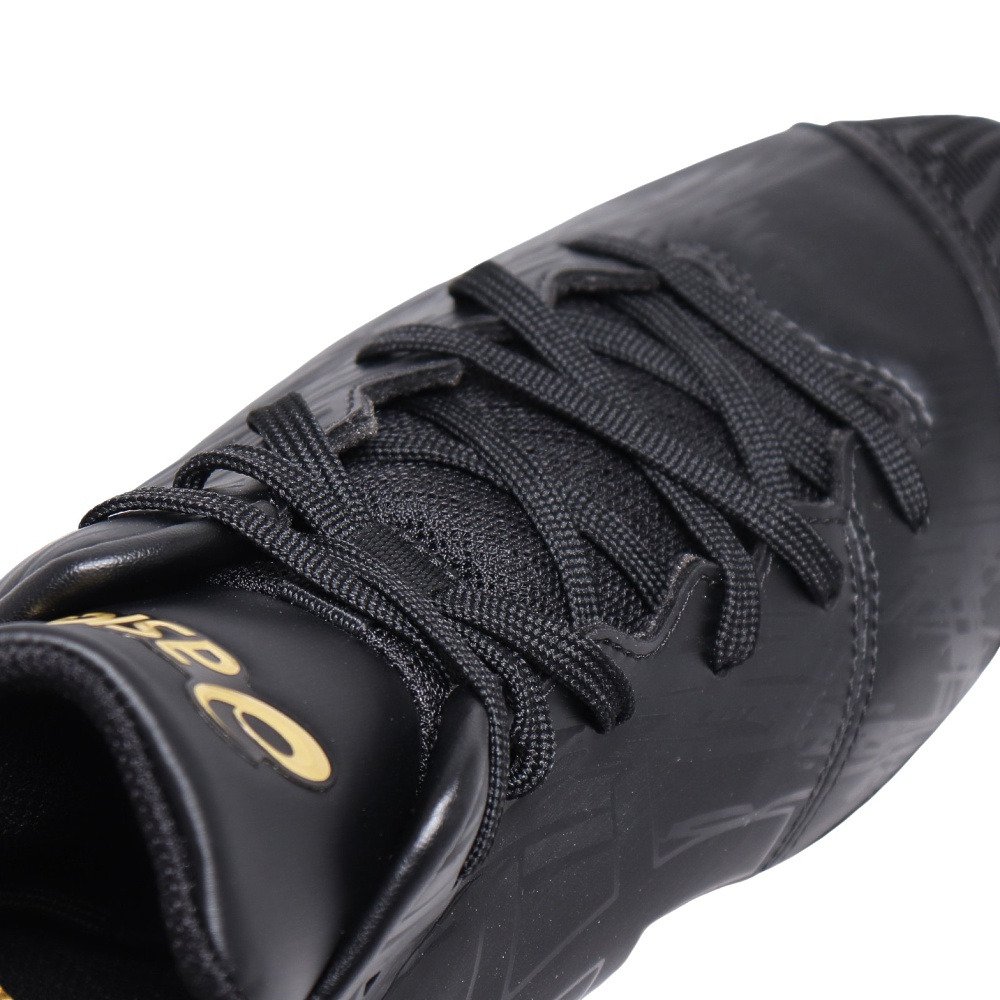 アシックス（ASICS）（キッズ）野球 スパイク 黒 樹脂底 ゴールド