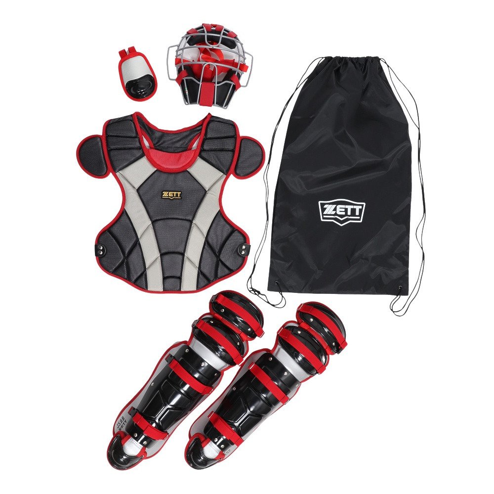 ゼット（ZETT）（メンズ）野球 軟式 キャッチャー 防具 4点セット