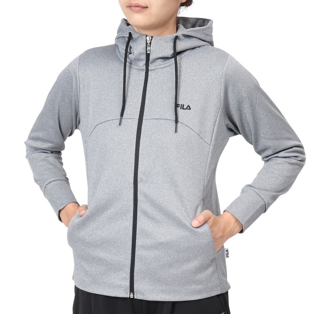 フィラ（FILA）（レディース）テニスウェア 切り替えジップ フーディー
