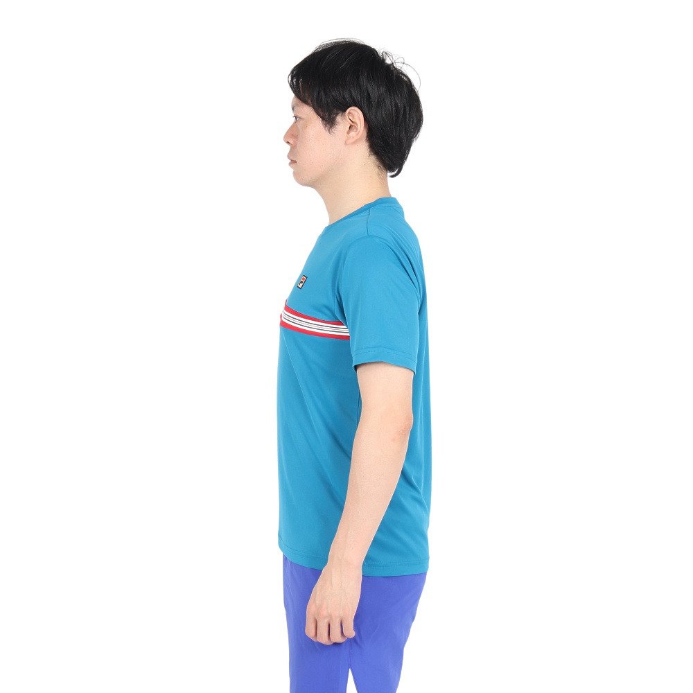 フィラ（FILA）（メンズ）テニスウェア 胸切替ライン バックホール