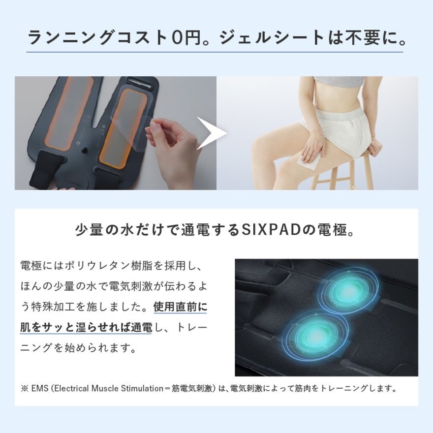シックスパッド（SIXPAD）（メンズ、レディース）レッグベルト2 S-M