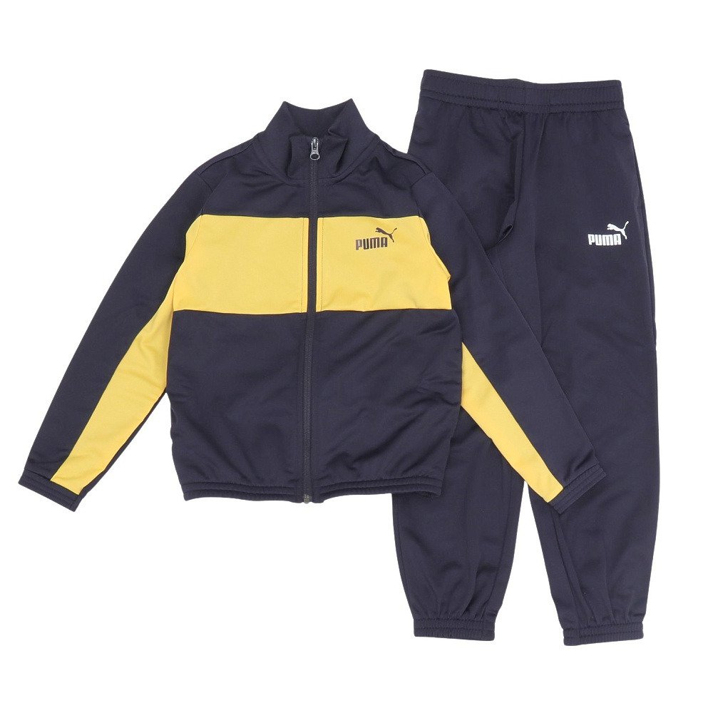 プーマ（PUMA）（キッズ）ポリ カラーブロック スーツ B 上下セット