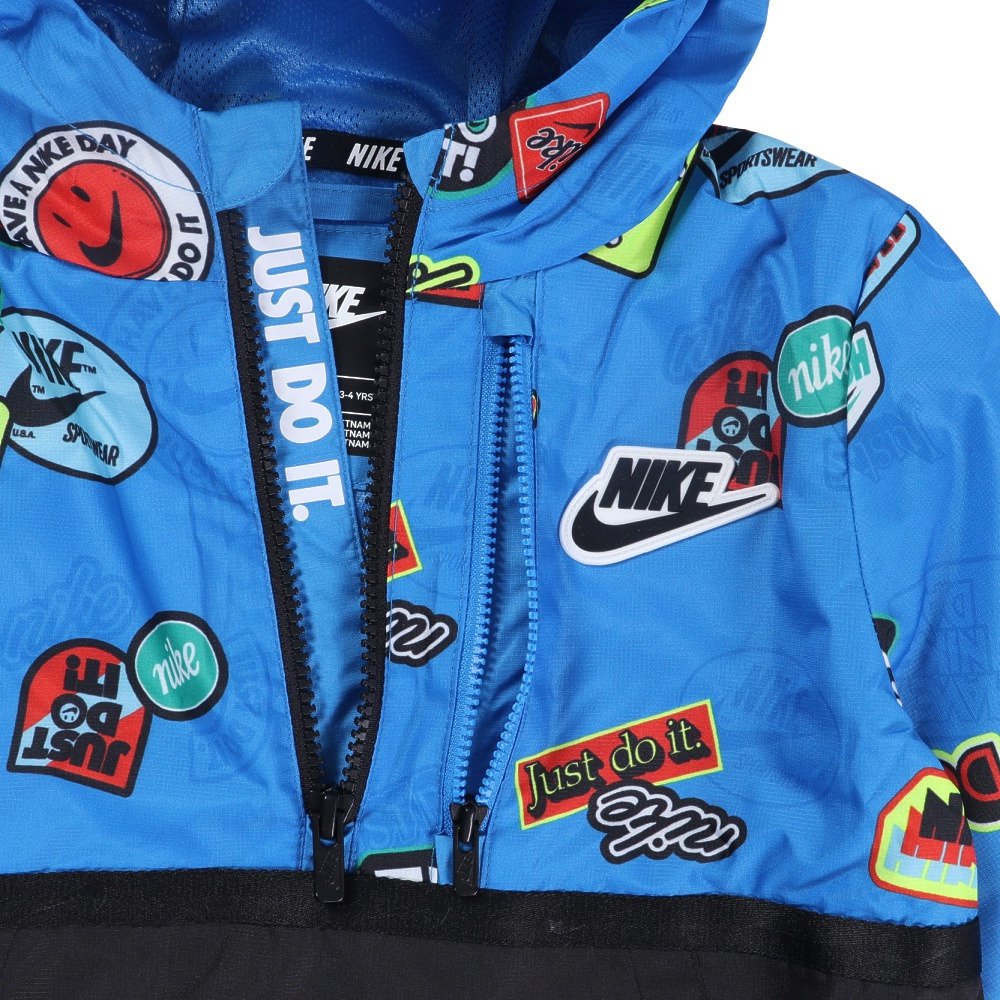 ナイキ（NIKE）（キッズ）ハーフジップ プリントブロック アノラック