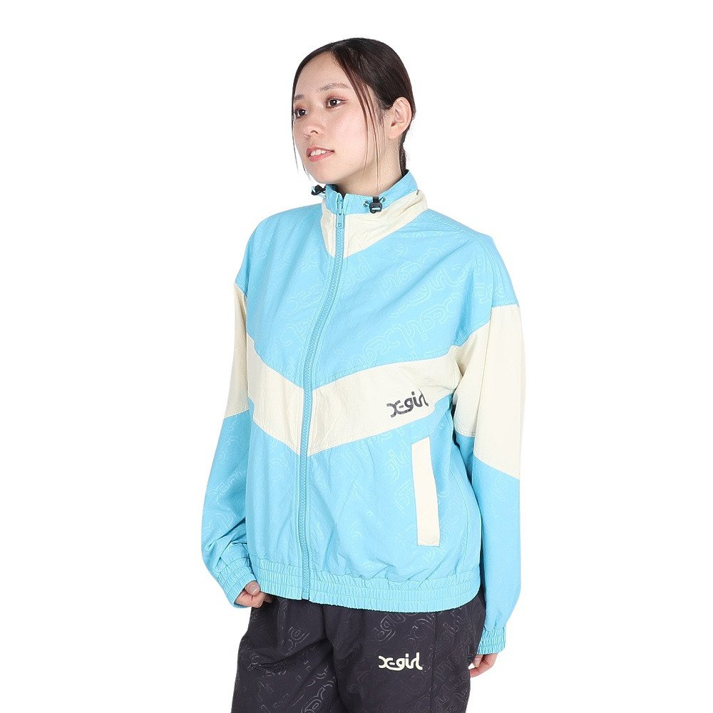 エックスガール（X-gir）（レディース）EMBOSSED WIND UP ジャケット