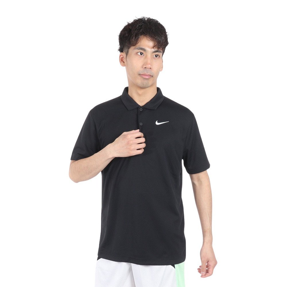 ナイキ（NIKE）（メンズ）ポロシャツ 半袖 速乾 ブラック 黒 ナイキ
