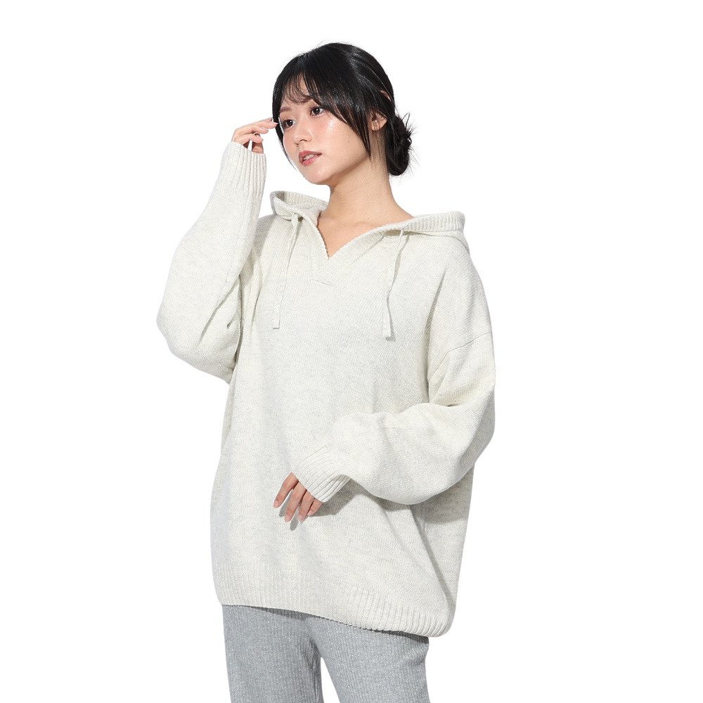 エルケクス（ELKEX）（レディース）ニット フル フーディー EKL4FA0024