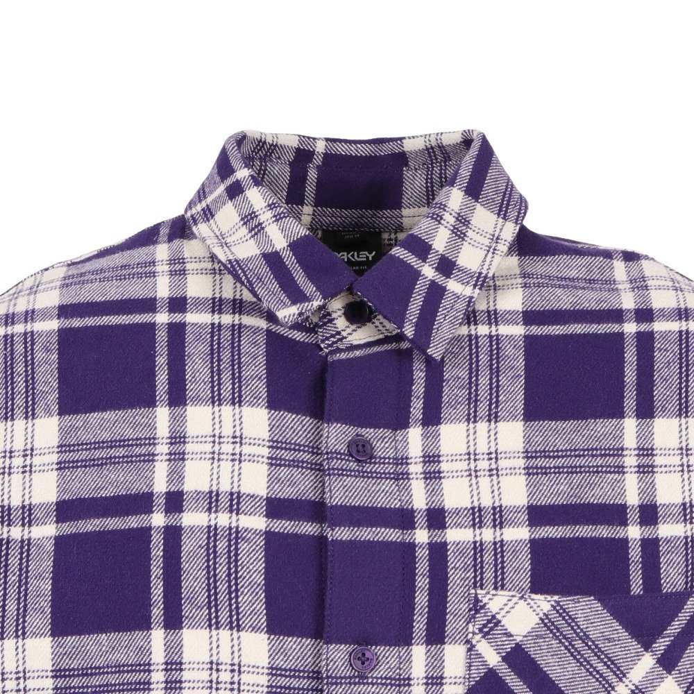 オークリー（OAKLEY）（メンズ）PODIUM PLAID 長袖 フランネルシャツ