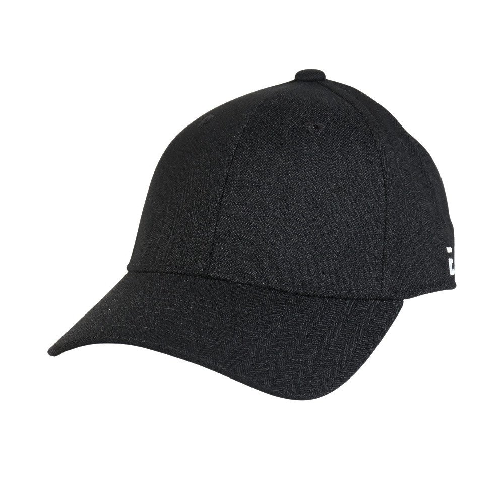 エルケクス（ELKEX）（メンズ）キャップ Eロゴヘリンボーンキャップ 黒