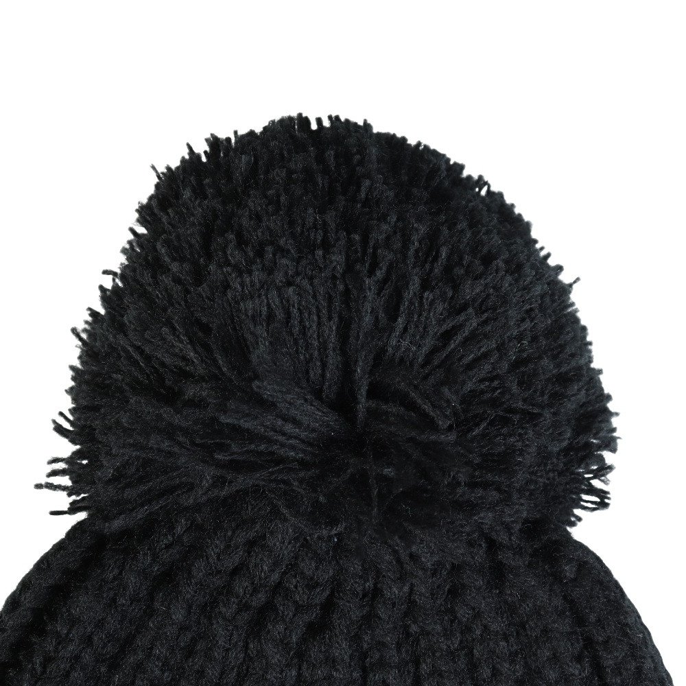 クー（Coo.）（キッズ）帽子 ジュニア ニットキャップ ポンポンカフ