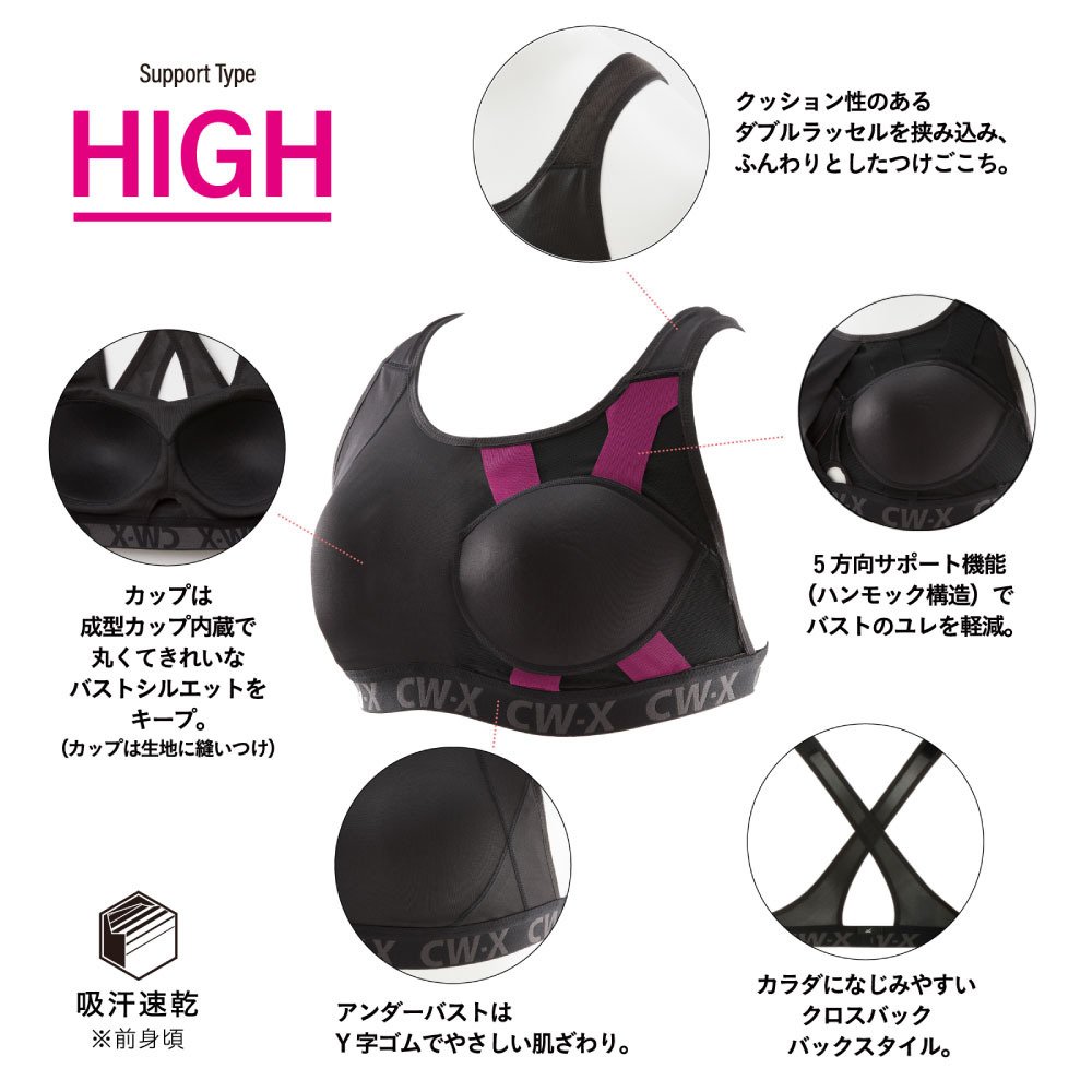シーダブリュー・エックス（CWX）（レディース）ワコール スポーツブラ