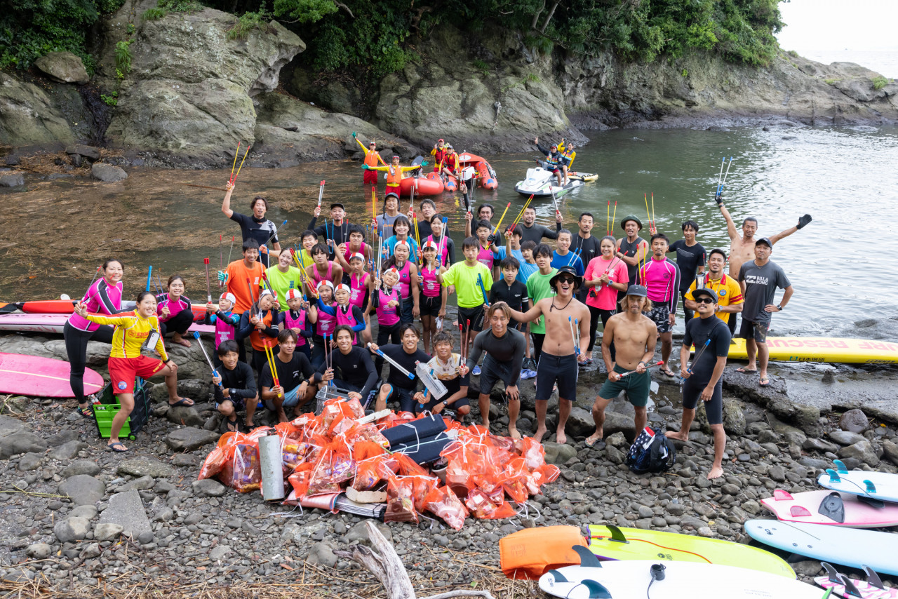 西浜サーフライフセービングクラブ×BILLABONG」オーシャンクリーン