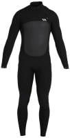 RVCA Men's Balance II 3/2mm Back Zip Full Wetsuit - Black